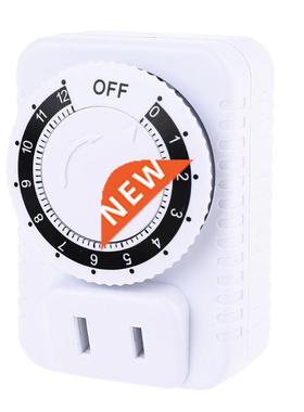 AC 110V 12 Hour Mechanical Plug Switch Timer Socket for Home