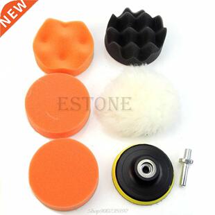 Wheel inch Auto Car Pad set Buffing Kit Polishing Pcs