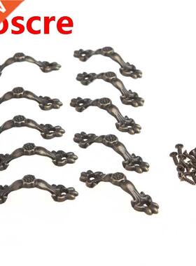10Pcs 43x10mm Box Furniture Handle Zinc Alloy Knob Arch Trac