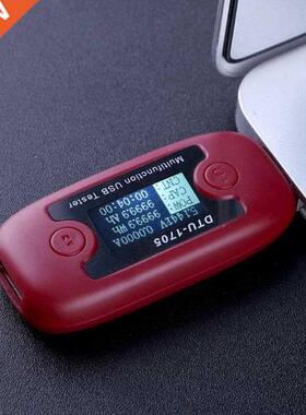 DC 4-30V 0-5A Charge Type-C USB LCD Tester Voltmeter Ammete