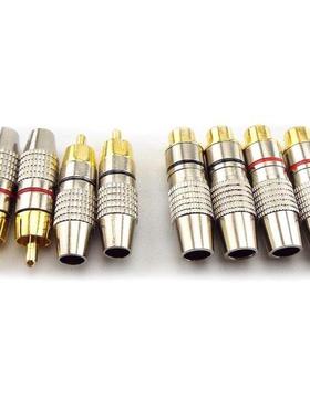 Gold Plated RCA Male Female Jack Plug Connector Audo Vdeo