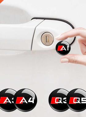 4pcs Car Lock Keyhole Stickers Decoration Protection Accesso