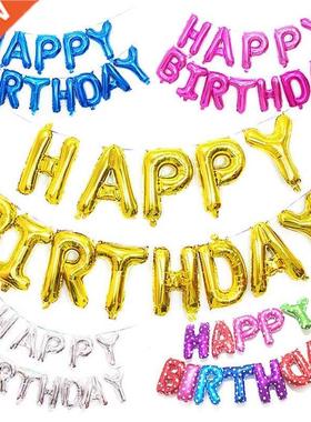 Happy Birthday Foil Balloons Banners Adult Children Birthda