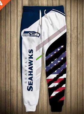 Fashion Seattle Men's casual Seahawks pants Stitching Americ