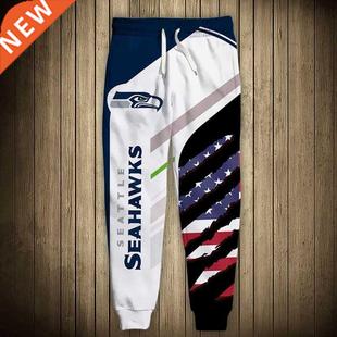 Fashion Seattle Men's casual Seahawks pants Stitching Americ