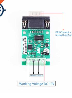 RS485 to UART Converter DB9 Male Socket Data Analyzer TJA102