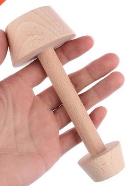 Portable Wooden Egg Tart Tamper Double Sides Pastry Egg Tart