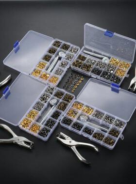 240/300/360/480 Sets Leather Rivets Double Cap Rivet Tubular