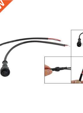 Male Female Plug 2 Pin LED Connector Cable Black