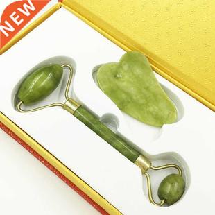 Guasha Scraper Massage-Roller Jade-Set Face-Skin Anti-Wrinkl