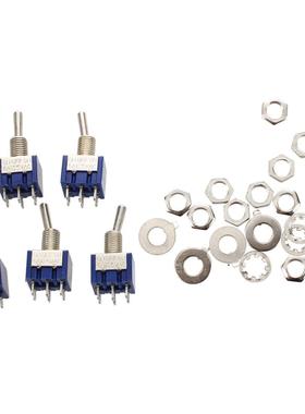 5pcs 3 Position 2P2T DPDT ON-OFF-ON Miniature Mini Switch