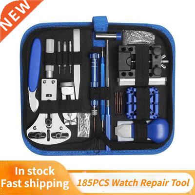 185pcs Watch Repair Tool Kit Watch Link Pin Remover Case Ope
