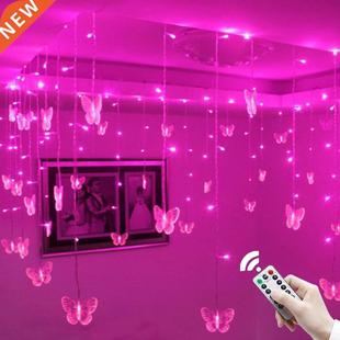 220V/110V Purple Pink Fairy Lights led Curtain String Light