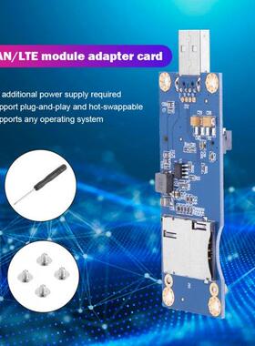 Mini PCI-E to USB Adapter+SIM Slot 6/8pin for WWAN LTE Compu