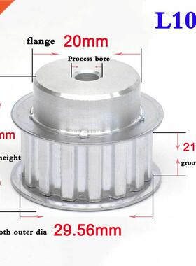 1PCS L 10T-15T Synchronous Wheel Width 21mm 27mm Timing Belt