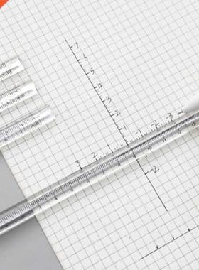 Transparent Straight Ruler Students Stationery Simple Triang