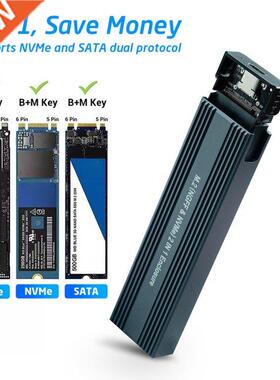 M2 SSD Case NVMe Enclosure M.2 to USB 3.1 SSD apter w/OTG