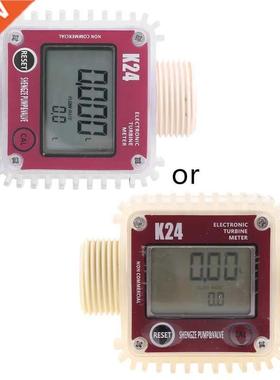 K24 Turbine Digital Oil Fuel Flow Meter Gauge for Chemicals