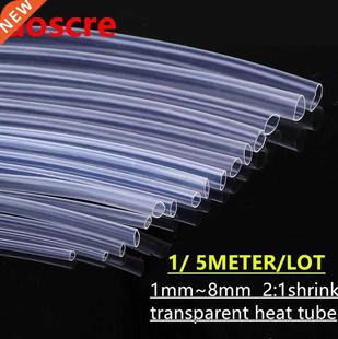 shrink Polyolef 8mm 1mm tube heat transparent LOT 5METER