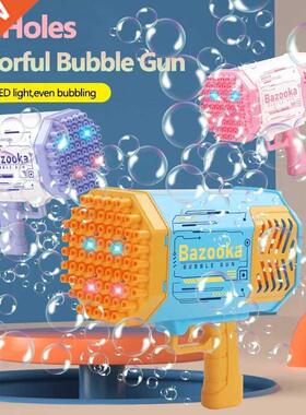 Bubble Gun Rocket 69 Holes Soap Bubbles Machine Gun Shape Au
