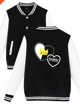 Ranboo Merch jacket Harajuku Baseball Uniform Anime Clothes