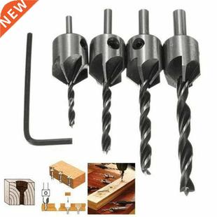 HSS Steel Countersink Drill Set Wood 4pcs