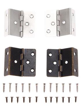 2Pcs Cabinet Door Furniture Hinge Jewelry Wood Boxes Luggage