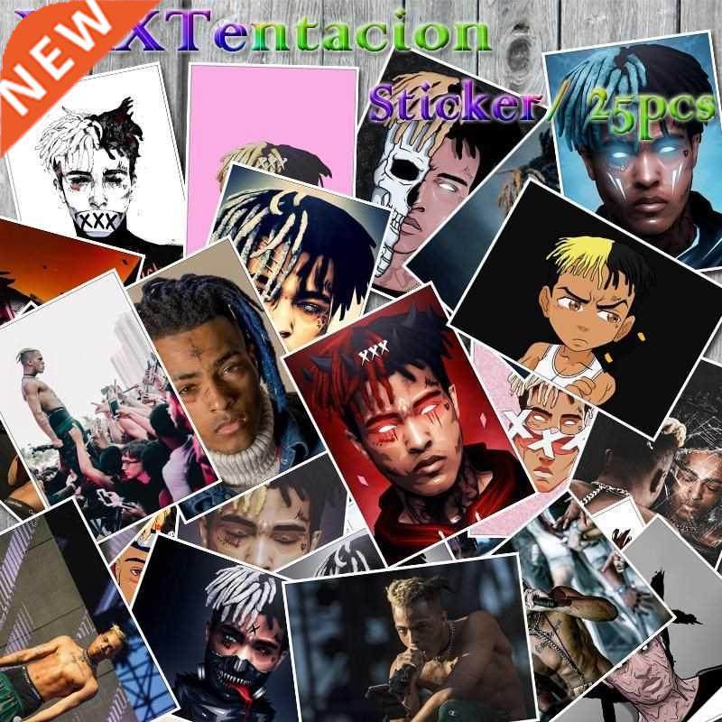 25pcs hip hop music rapper xxxtentacion singer poster stick