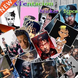25pcs Hip Hop Music Rapper Xxxtentacion Singer Poster Stick