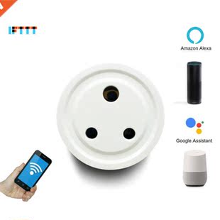 Outlet Adapt Pins WiFi Smart Plug India Socket Round