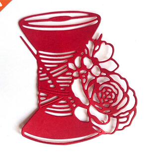 Sewng Thread Flower Metal Cuttng Des Stencl  Scrapboo