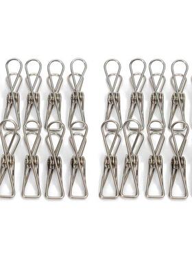 20 Pieces Of Stainless Steel Metal Clothespin 6Cm X 1Cm New