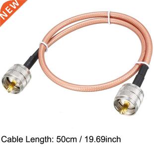 Silver Cable PL259 UHF RG142 Male Coaxial