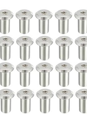 20pcs M6x15mm Rivet Hex Socket Head Insert Nut Screw Post Ni