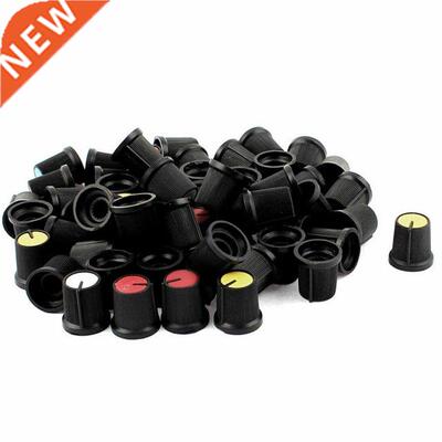 60Pcs 6mm Shaft Hole Rotary Potentiometer Control Knob Assor