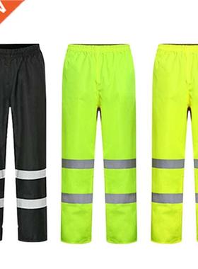 Men's Rain Pants Reflective Work Pants Rain-proof Breathable