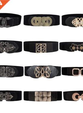 Fashion Women Wide Waist Elastic Stretch Belt Cinch Waistban