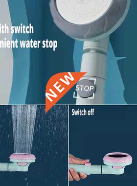 360 Rotated Rainfall Shower Head 3 Modes Adjustable High Pre
