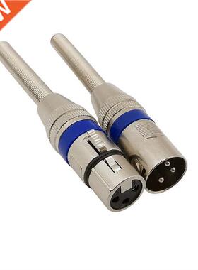 2Pcs XLR Male Female Audio Connector 3 Pin XLR Plug Jack Cab