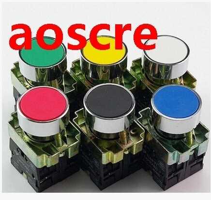 5pcs/Lot XB2BA21 XB2-BA21 black Self-reset Momentary Flush