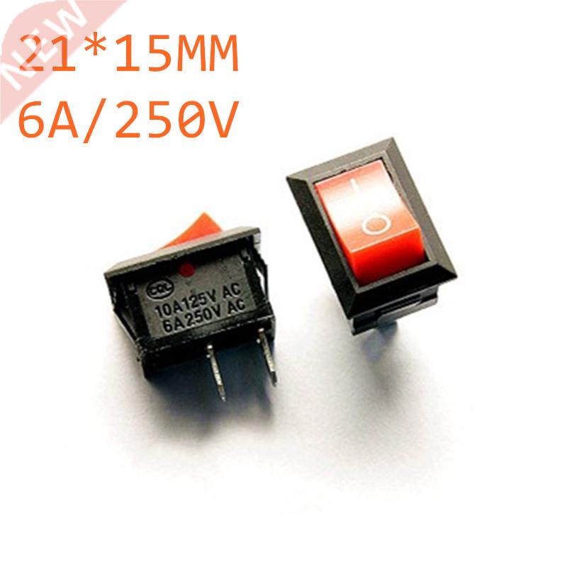 10pcs 21MM*15MM Red Push Button Mini Switch 6A-10A 110V 250V