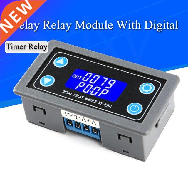 DC12V LED Digital Time Delay Relay Module Programmable Timer