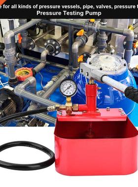 Bomba Agua 1000PSI 7MPa Manual Hydraulic Test Pump Pipe Valv