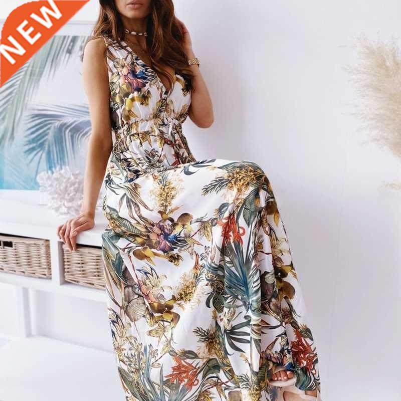 Holiday Boho Dress floral 2022 mini dresses Bodycon Women