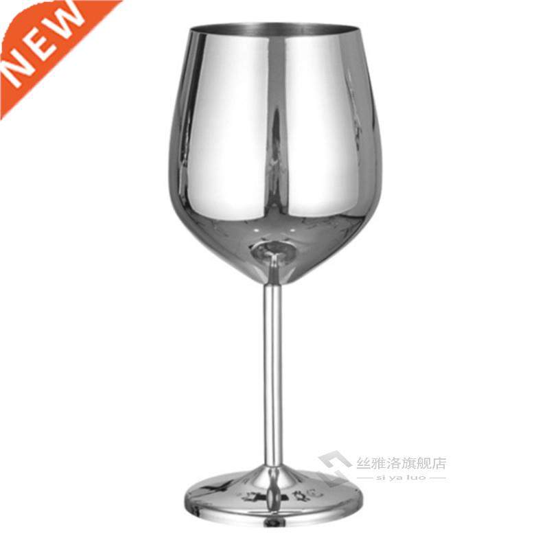 500ml stainless steel silver rose gold red wine glass goblet
