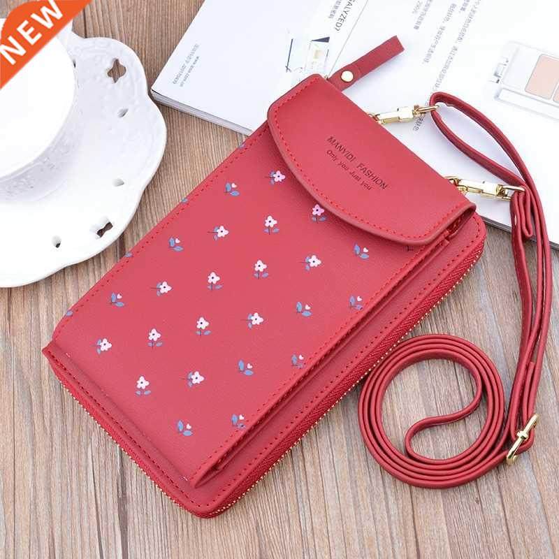 Floral Pattern Mobile Phone Women's Wallets Mini Cel