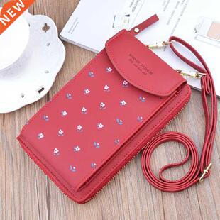 Floral Pattern Mobile Phone Women's Wallets Mini Cel