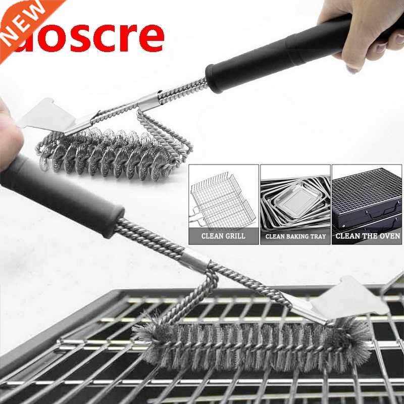 Grill Brush And Scraper BBQ Cleaner Stainless Steel Wire Bri