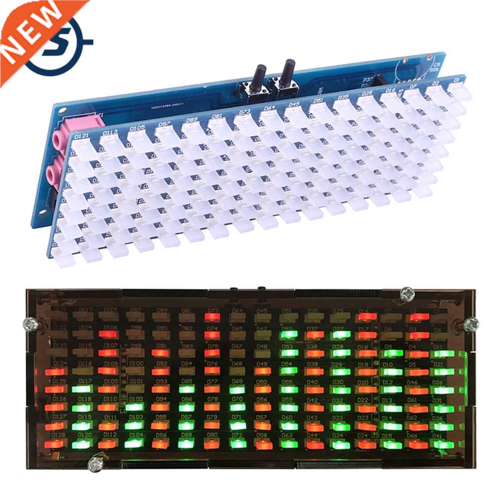 Green Red LED Flashing  Kits Audio Spectrum Analyzer Disp