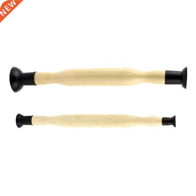 Double Ended Wooden Grip Valve Grinding Stick Lapping Tool 2